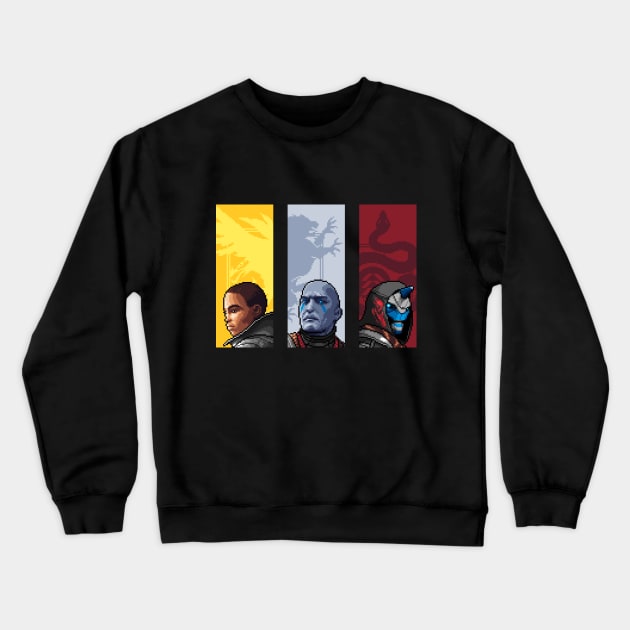 Vanguard Classic - Pixel Art Crewneck Sweatshirt by Spykles